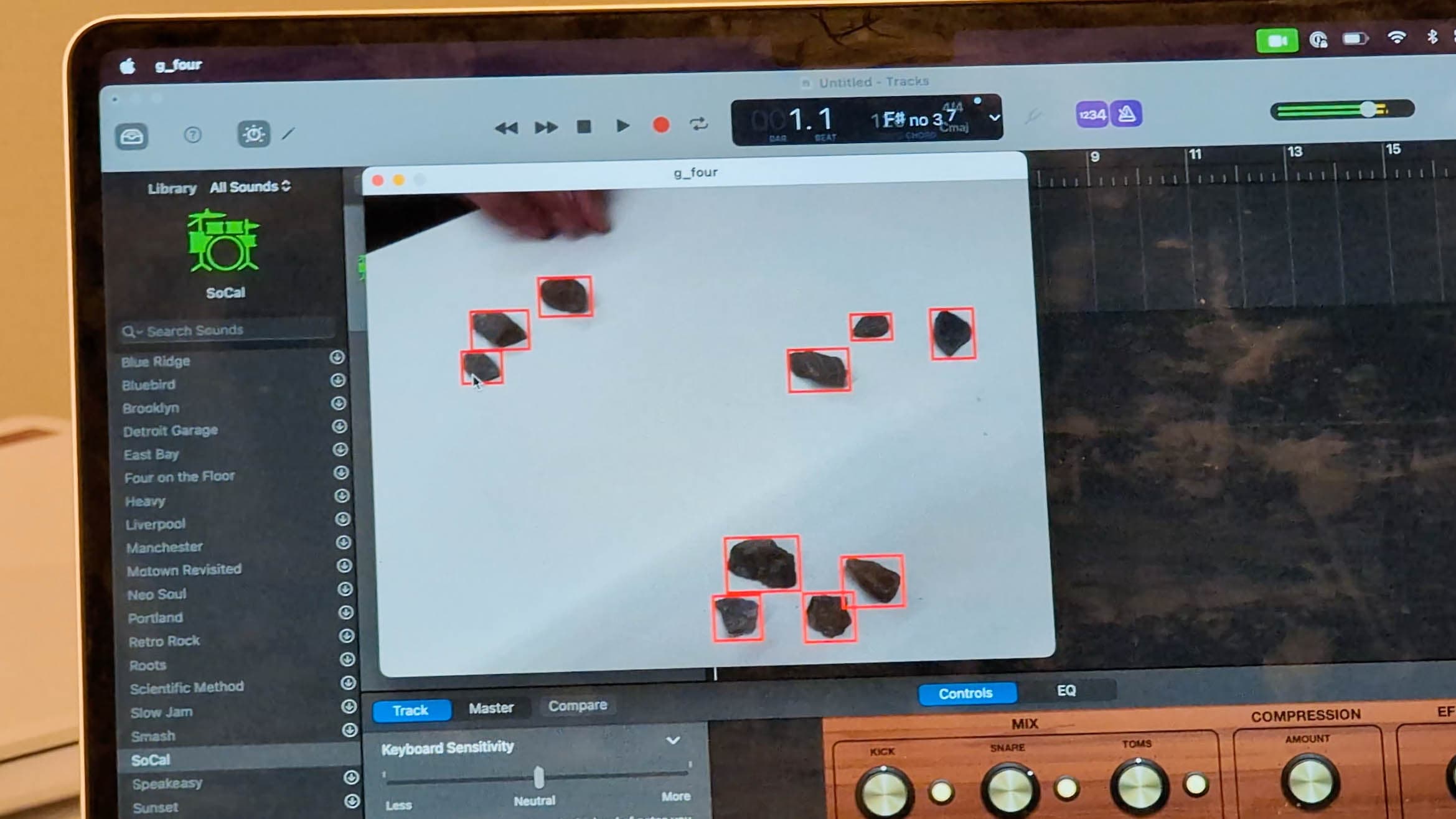 Object recognition via OpenCV