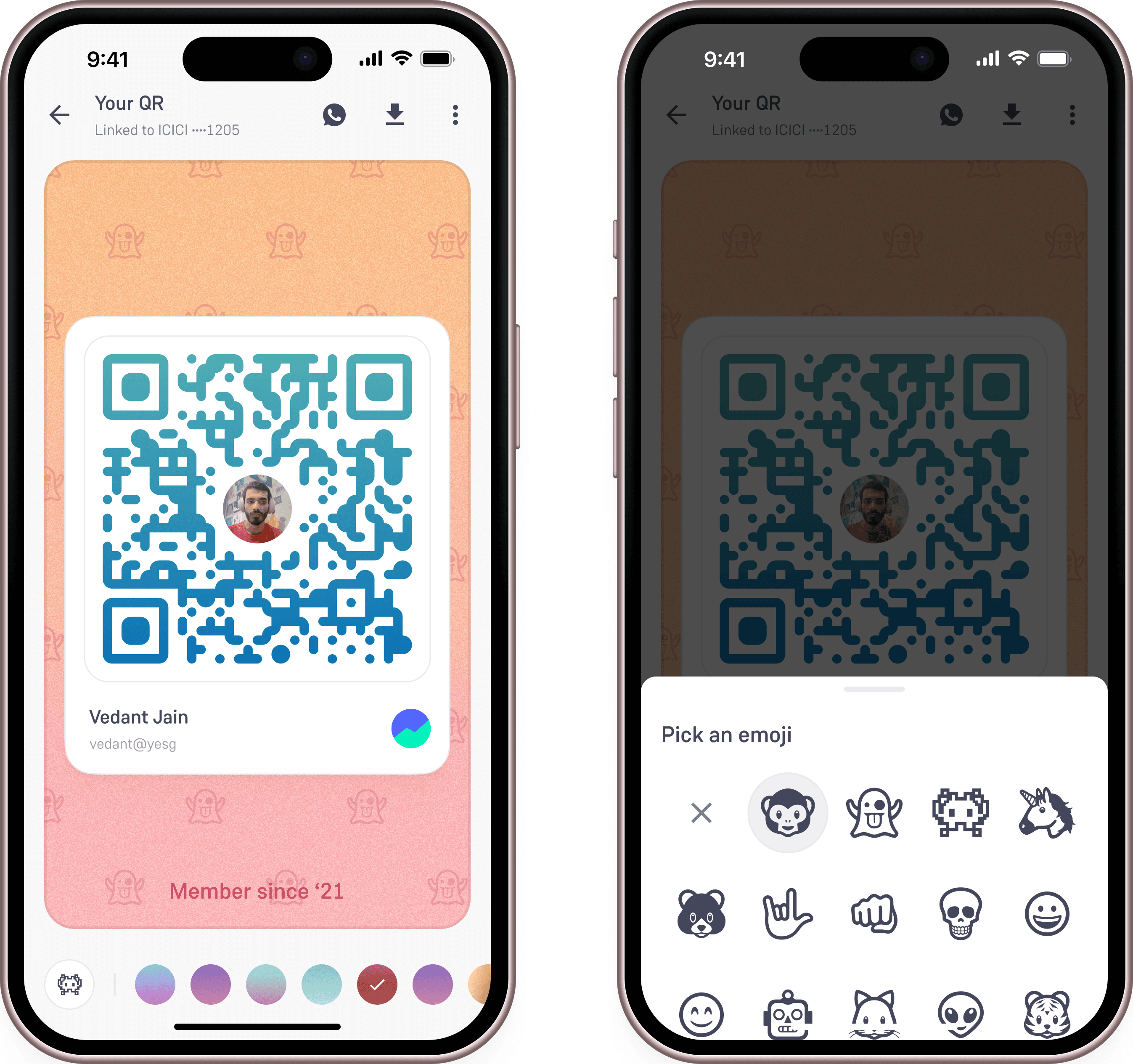 Experience of customising a QR code